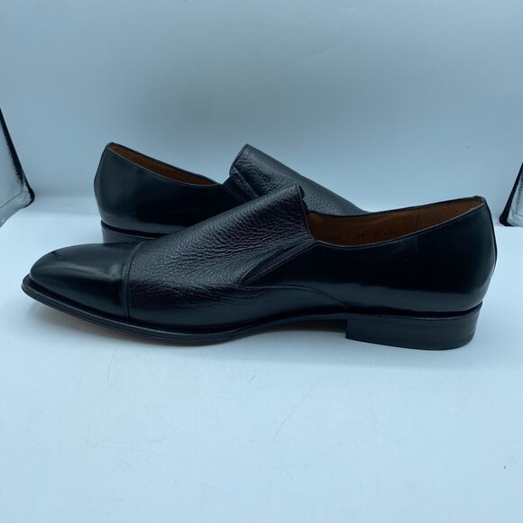 Mezlan Milani Loafer Mens 13M Black Deerskin Calfskin Leather Shoes Classy NWOB main image 12